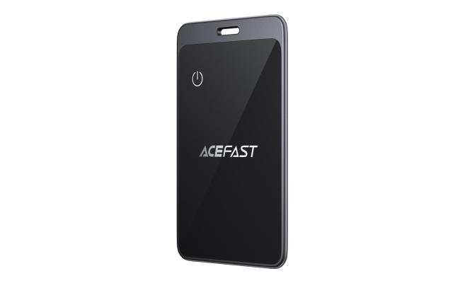 ACEFAST S3 Metal Card Shaped Tag Smart Finder Ultra-Thin Bluetooth-compatible Tracker for iOS - Black